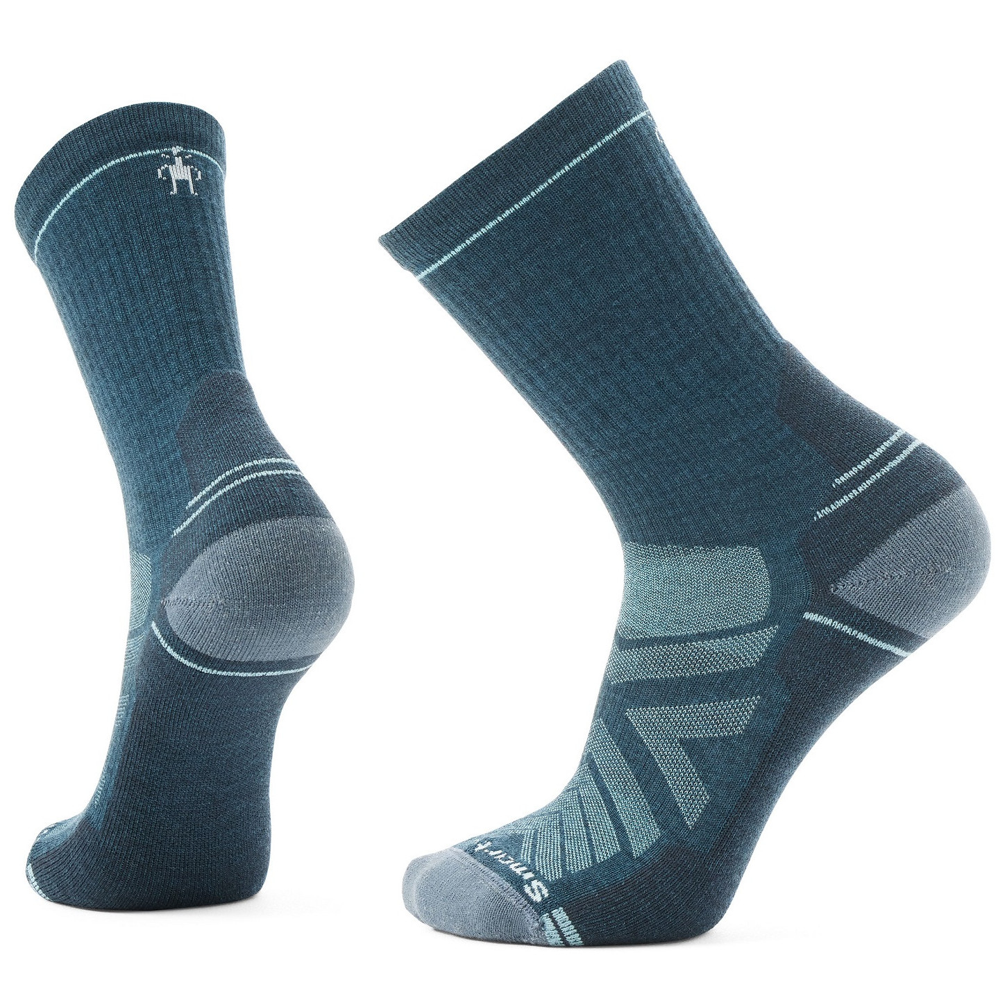 Pánske ponožky Smartwool Hike Light Cushion Crew Veľkosť ponožiek: 46-49 / Farba: modrá/biela