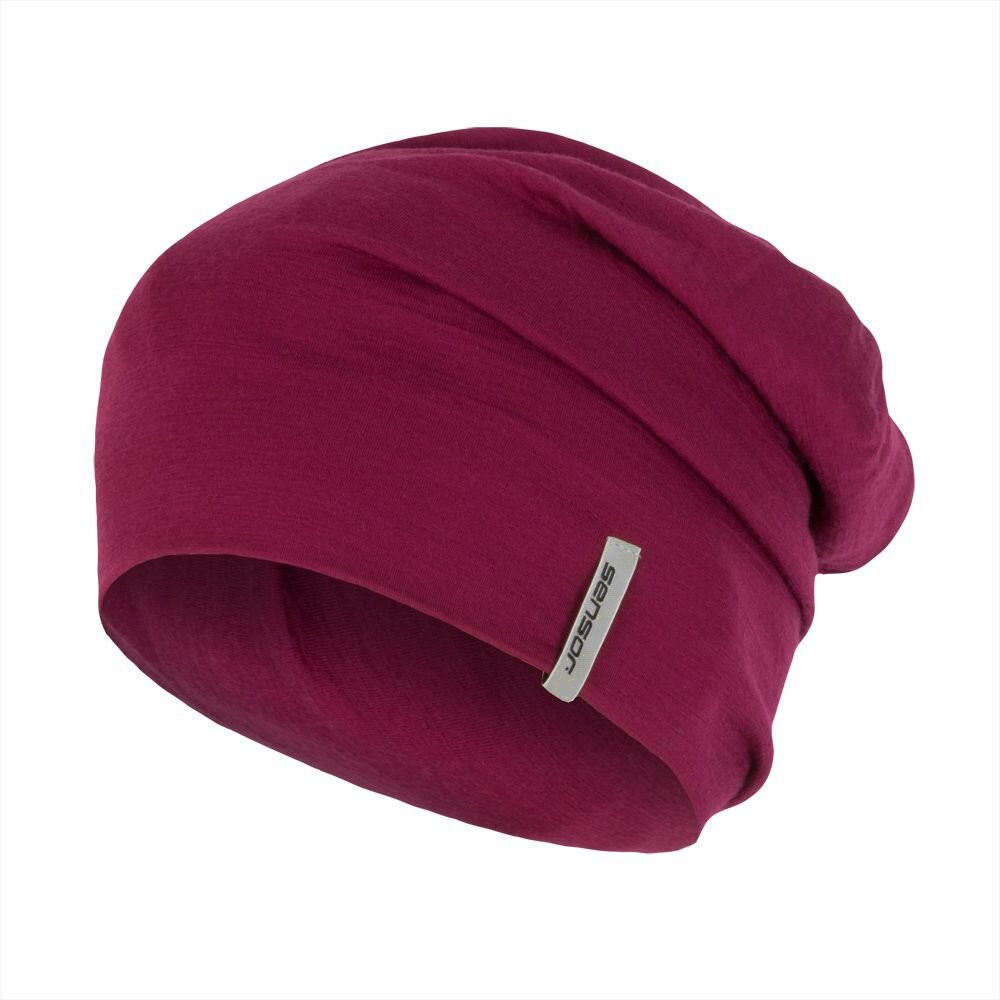 Čiapka Sensor Merino Wool Obvod hlavy: 54-58 cm / Farba: fialová