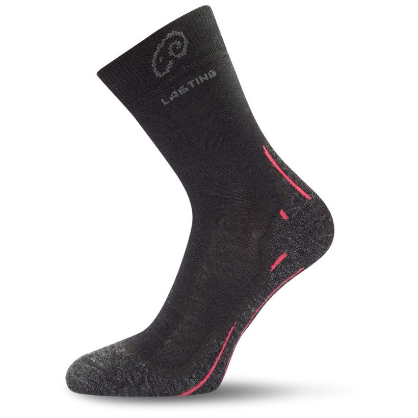 Ponožky Lasting WHI Veľkosť ponožiek: 46-49 / Farba: čierna/ružová