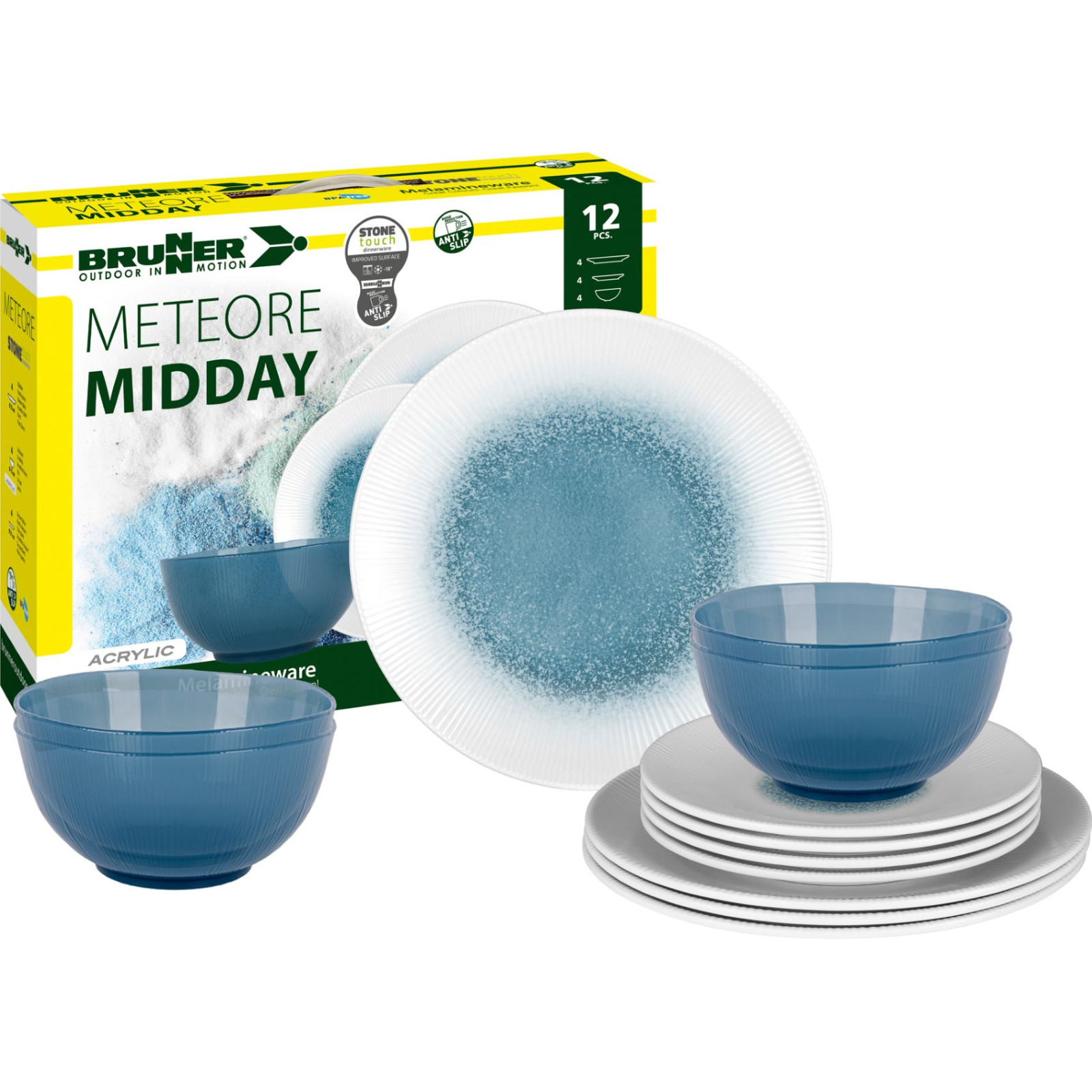 Sada riadov Brunner Midday Meteore Farba: svetlomodrá