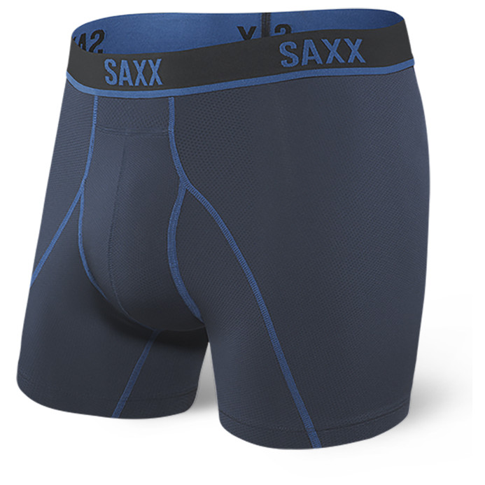 Pánske boxerky Saxx Kinetic HD Boxer Brief Veľkosť: M / Farba: tmavomodrá