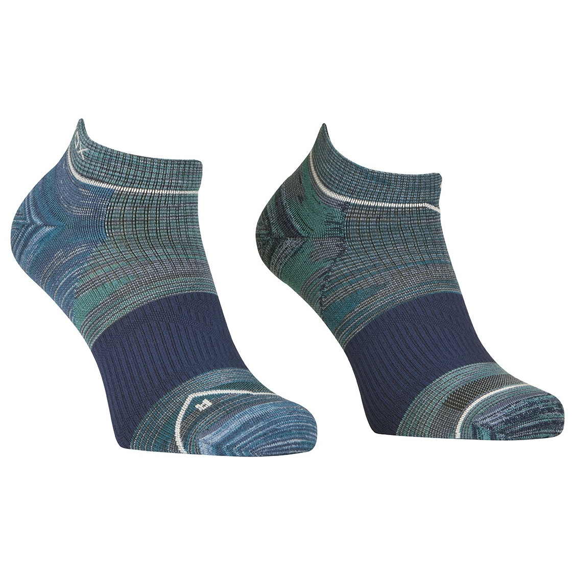 Pánske ponožky Ortovox Alpine Low Socks M Veľkosť ponožiek: 45-47 / Farba: modrá/zelená