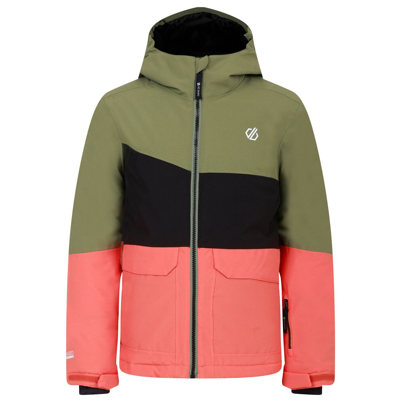 Detská zimná bunda Dare 2b Steazy II Jacket Detská veľkosť: 122-128 / Farba: zelená/čierna