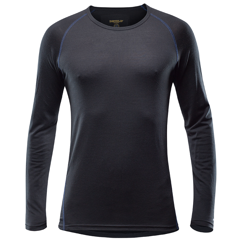 Pánske tričko Devold Breeze Man Shirt long sleeve Veľkosť: M / Farba: čierna