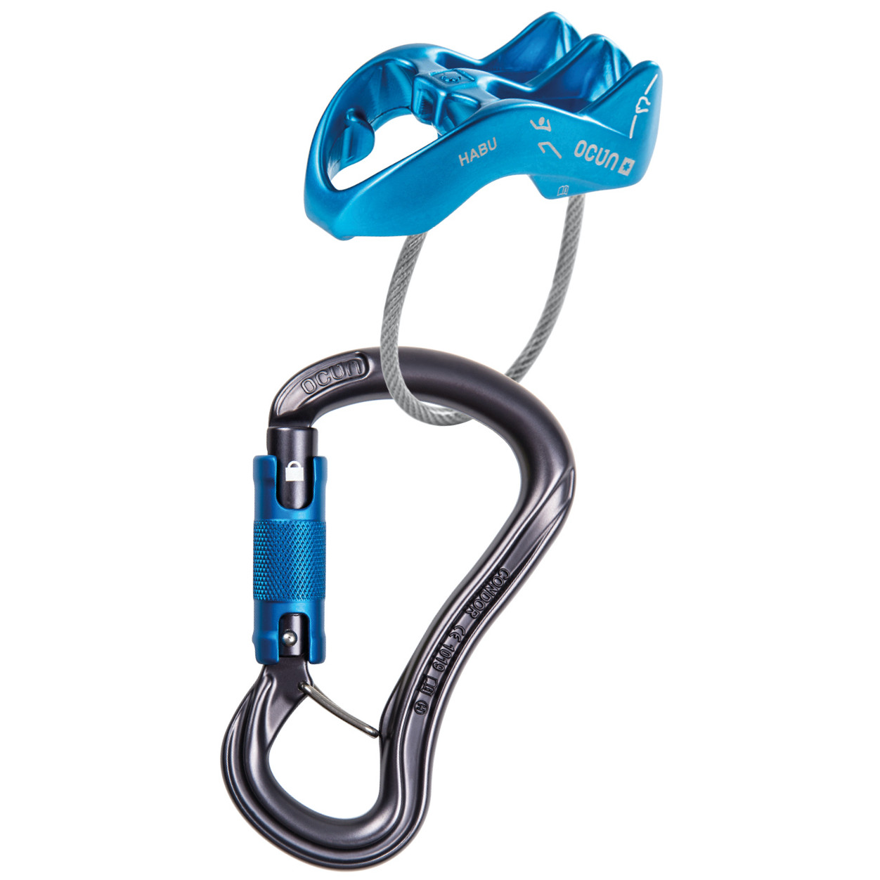 Istiaci set Ocún Belay Set Condor Triple/Habu Farba: modrá