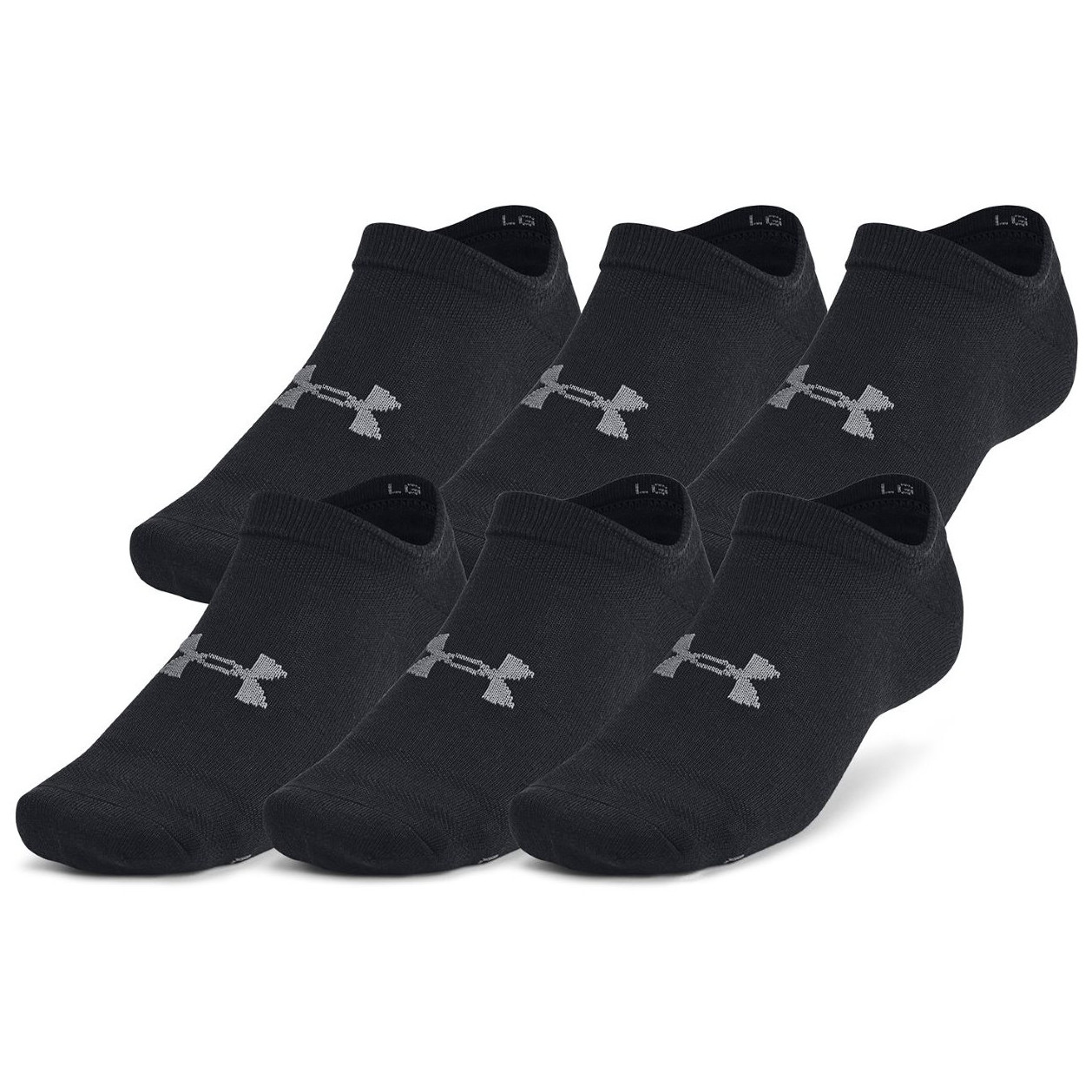 Sada ponožiek Under Armour Essential No Show 6pk Veľkosť ponožiek: 42-47,5 / Farba: čierna