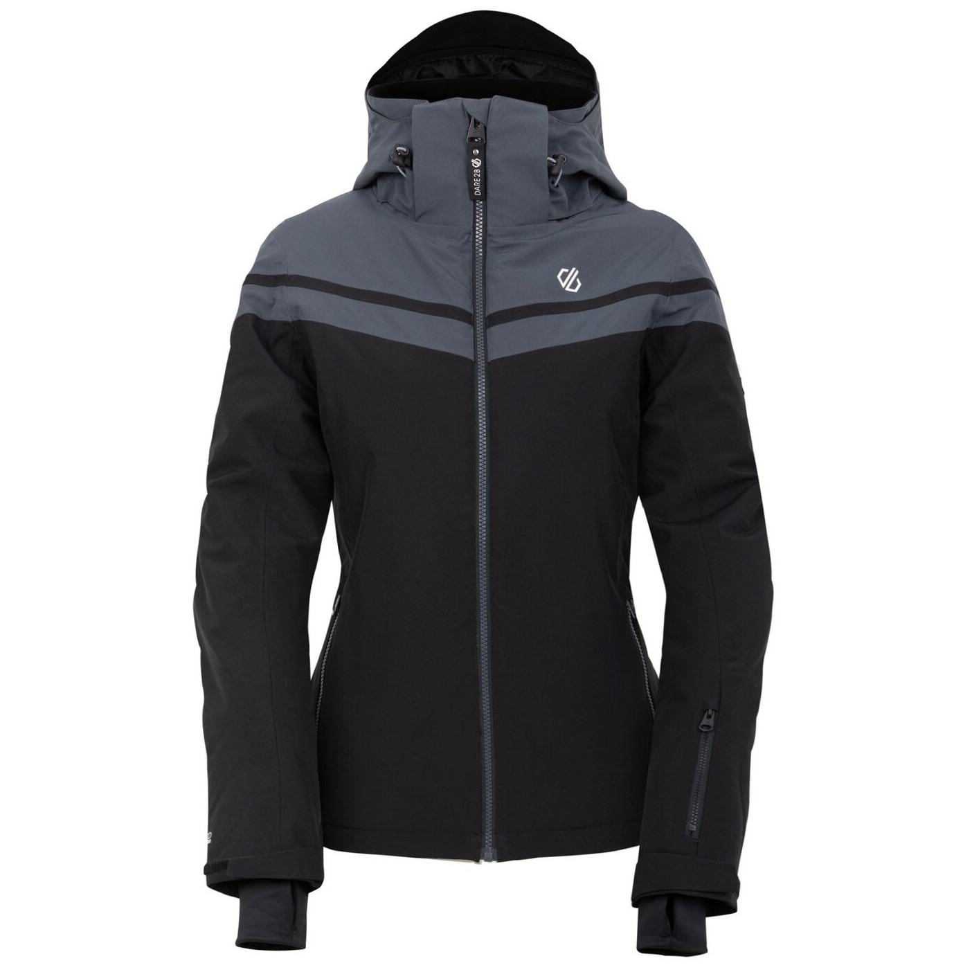 Dámska bunda Dare 2b Flurry Jacket Veľkosť: XXL / Farba: sivá/čierna