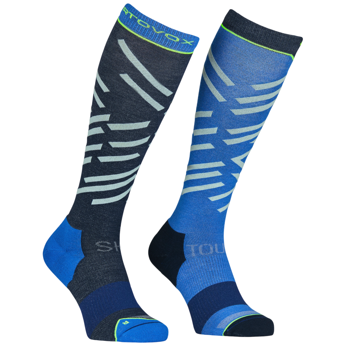 Podkolienky Ortovox Ski Tour Long Socks Women's Veľkosť ponožiek: 35-38 / Farba: modrá
