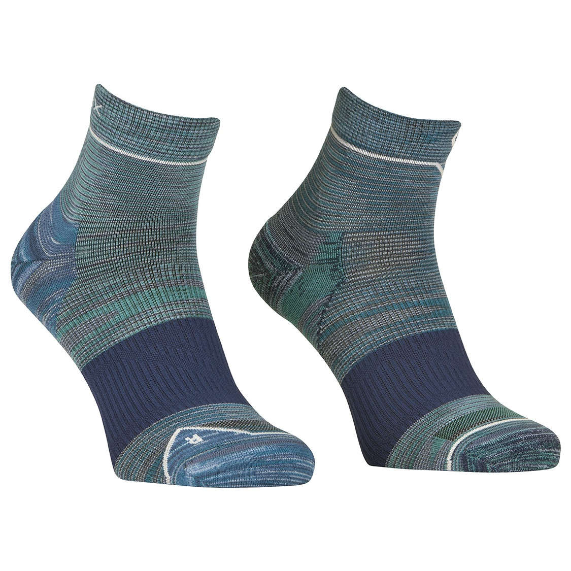 Pánske ponožky Ortovox Alpine Quarter Socks M Veľkosť ponožiek: 42-44 / Farba: modrá