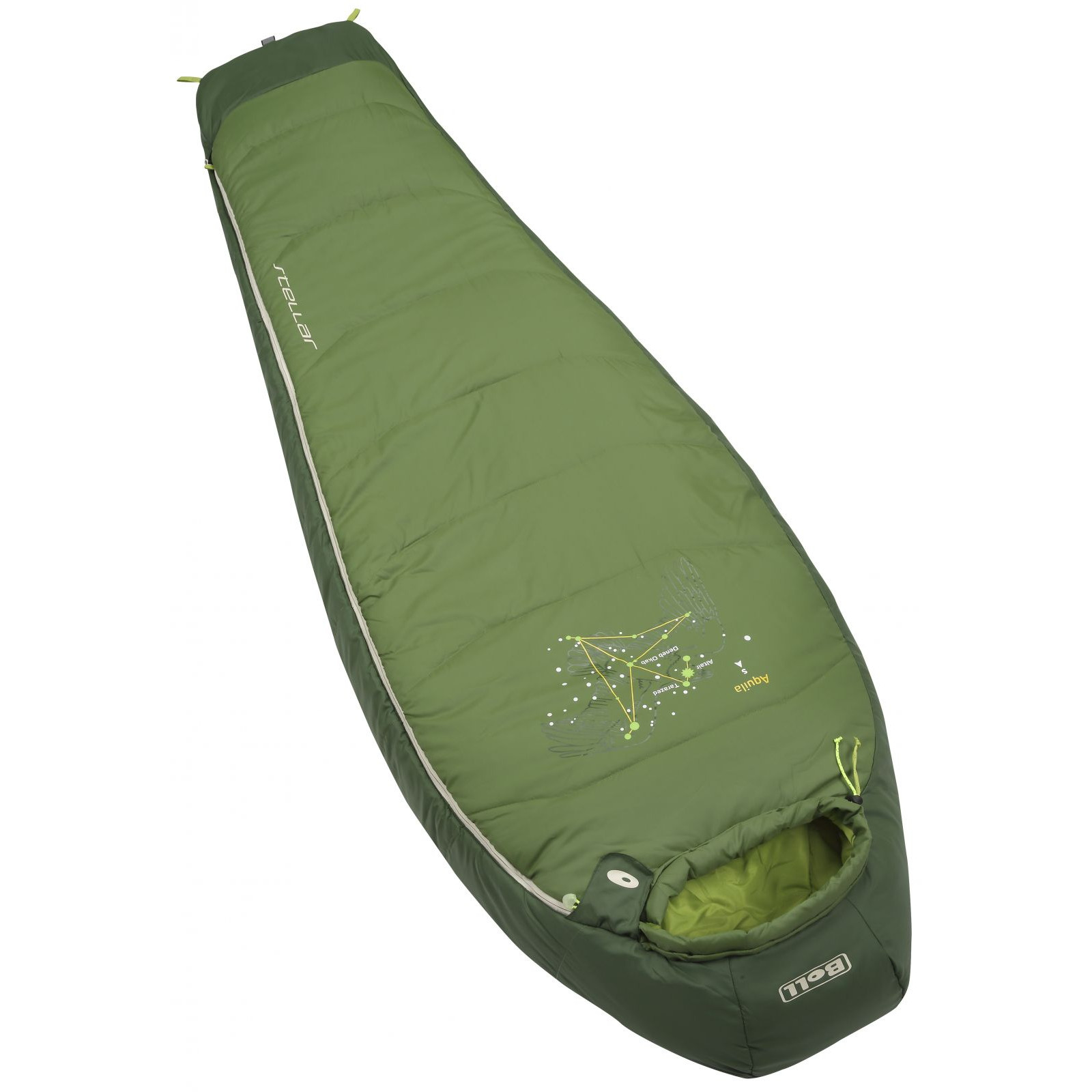 Detský spacák Boll Stellar Zips: ľavý / Farba: zelená