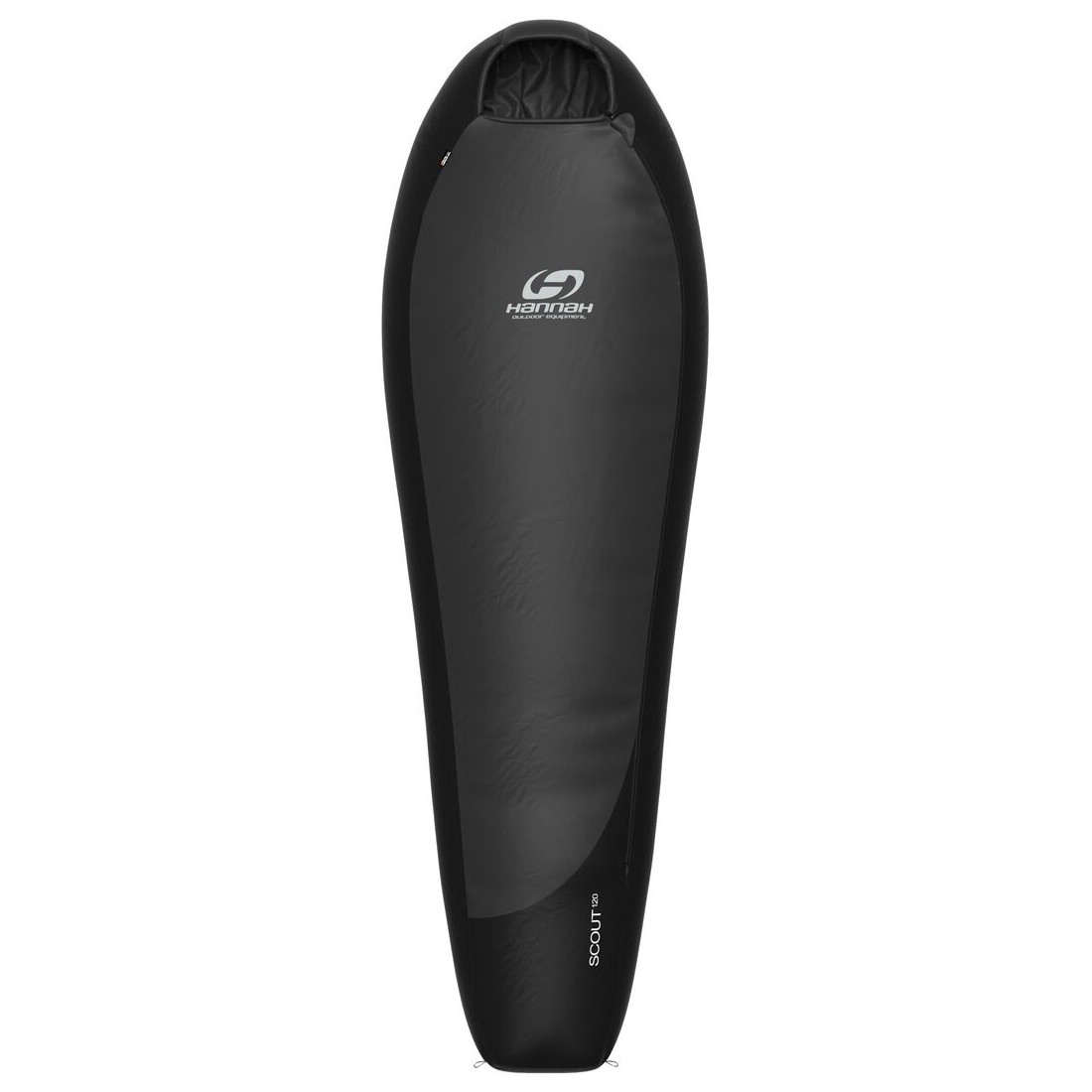 Spacák Hannah Scout 120 - 195 cm (2023) Zips: ľavý / Farba: čierna/sivá
