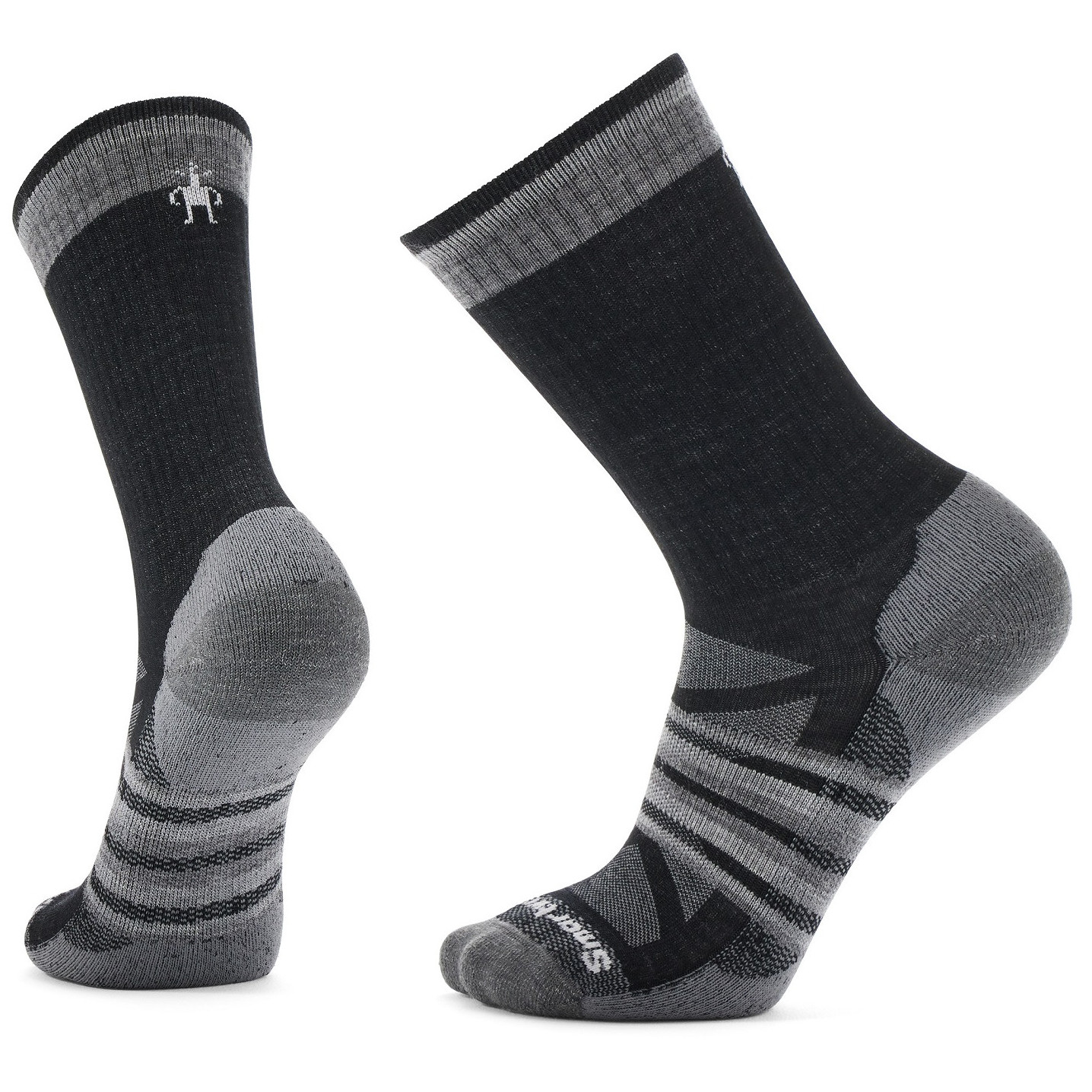 Ponožky Smartwool Outdoor Light Cushion Crew Veľkosť ponožiek: 46-49 / Farba: čierna/sivá