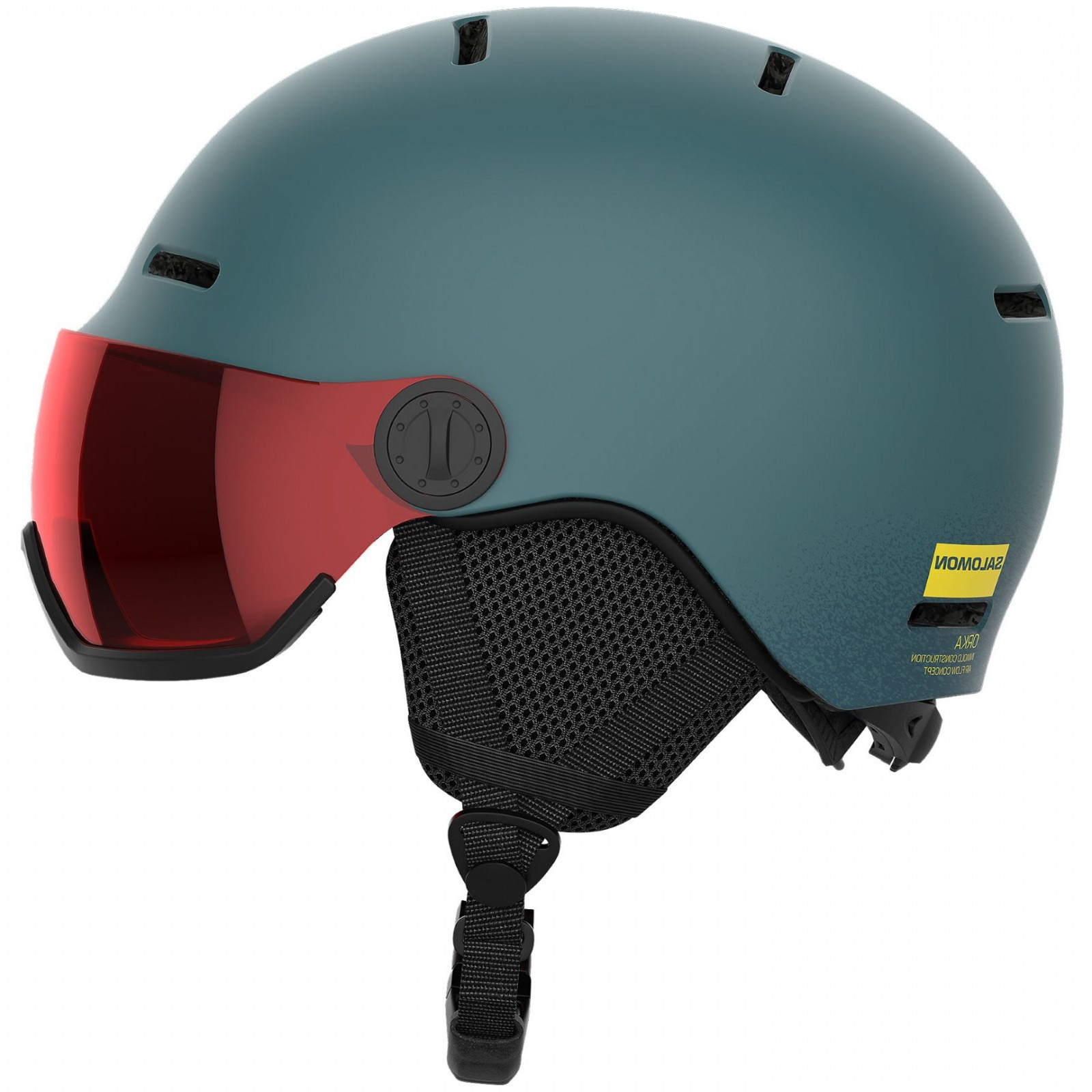 Detská lyžiarska prilba Salomon Orka Visor Veľkosť helmy: 56-59 cm / Farba: tmavomodrá