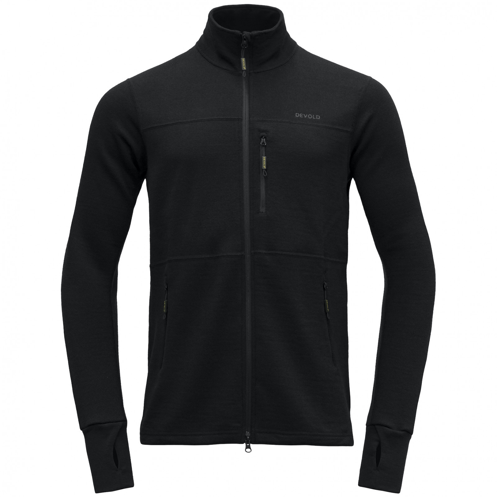 Pánska funkčná mikina Devold Thermo Wool Jkt Man Veľkosť: XL / Farba: čierna