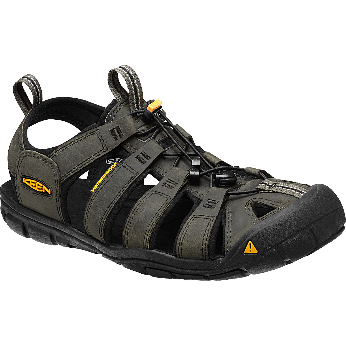 Pánske sandále Keen Clearwater CNX Leather Veľkosť topánok (EU): 42,5 / Farba: sivá/čierna
