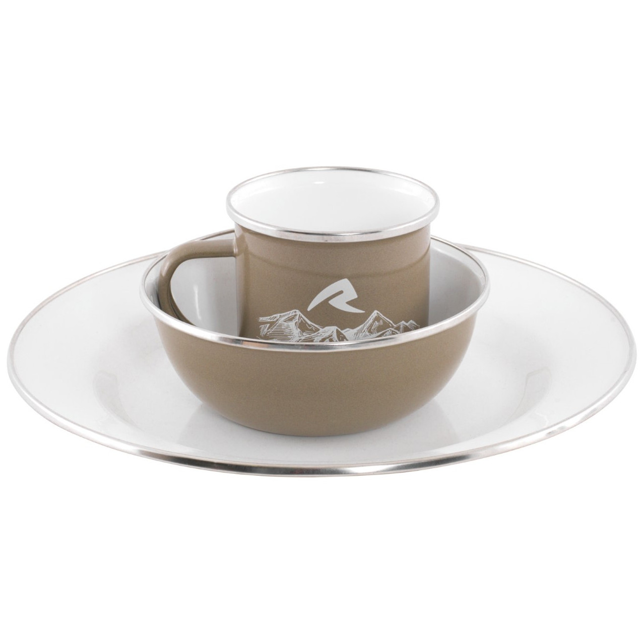 Sada riadov Robens Tongass Single Enamel Set Farba: béžová