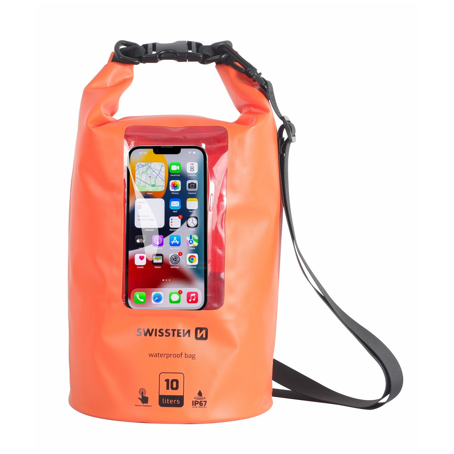 Vodotesné puzdro Swissten WATERPROOF ORANŽOVÉ (10L) Farba: oranžová