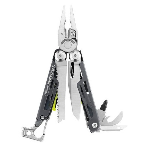 Multitool Leatherman Signal Farba: sivá