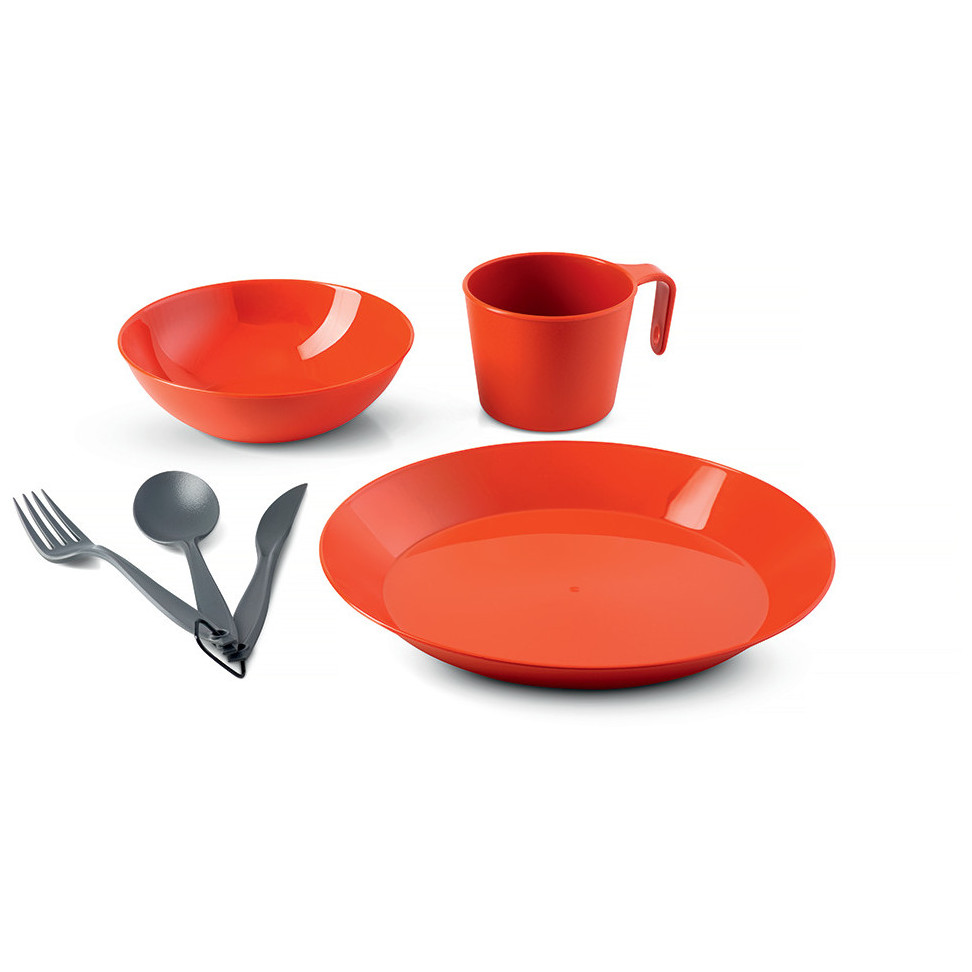 Tanier GSI Outdoors Cascadian 1 Person Table Set Farba: oranžová