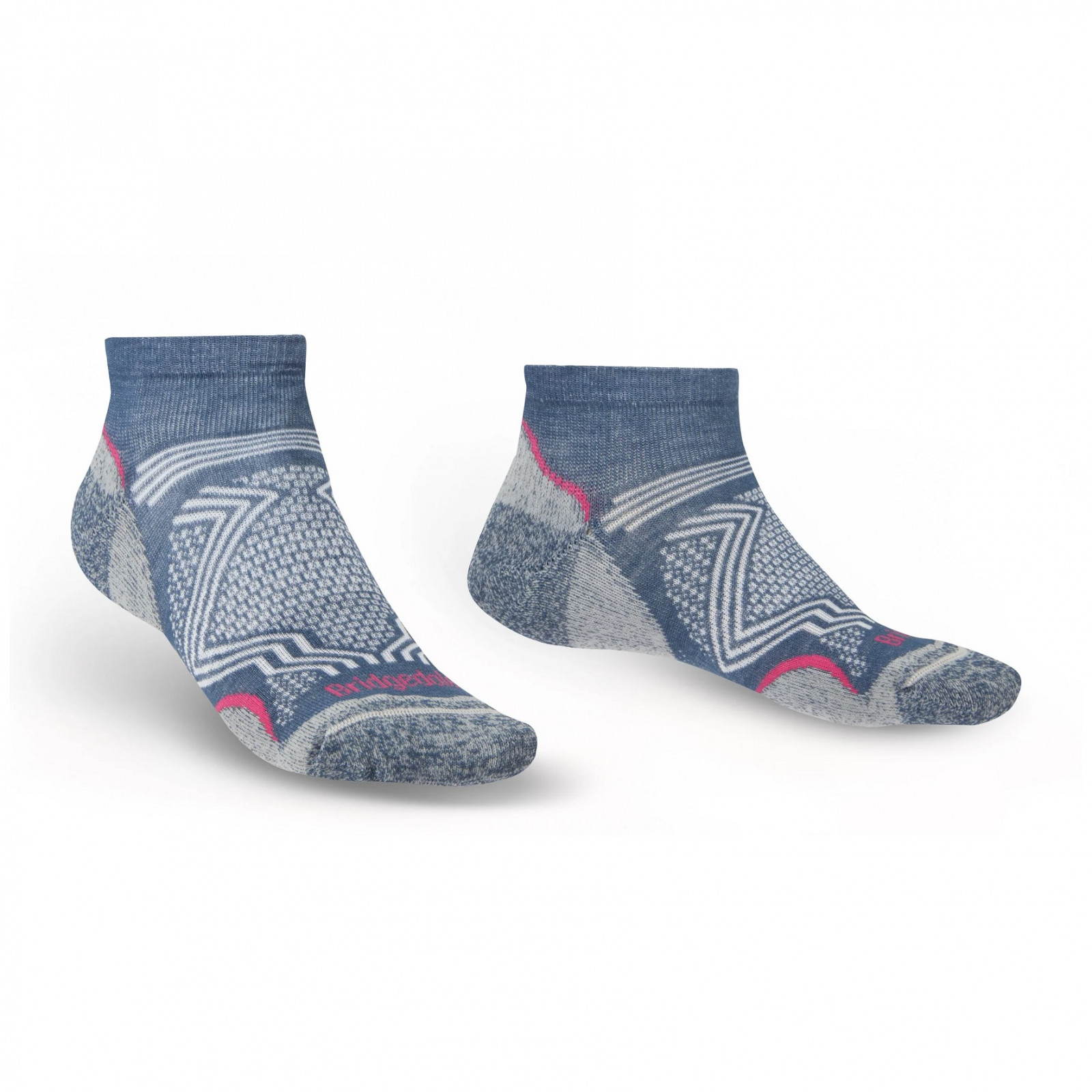 Dámske ponožky Bridgedale Hike UL T2 CP Low Women's Veľkosť ponožiek: 35-37 / Farba: svetlomodrá