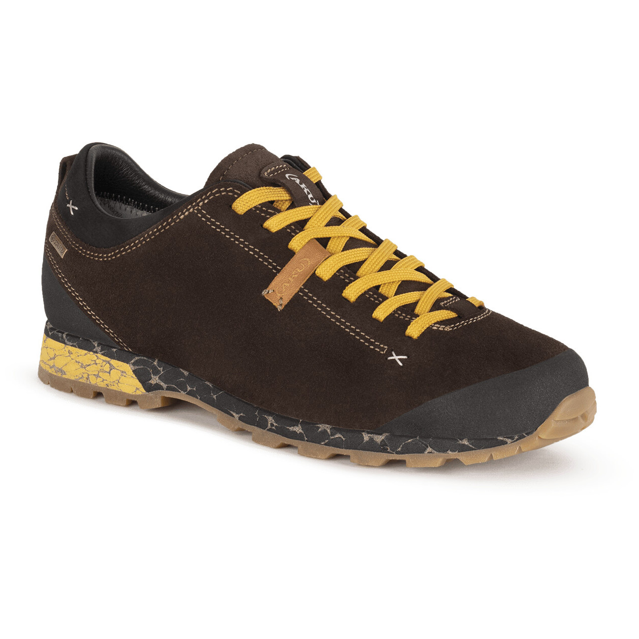 Pánske topánky Aku Bellamont Suede GTX Veľkosť topánok (EU): 43 / Farba: hnedá / oranžová