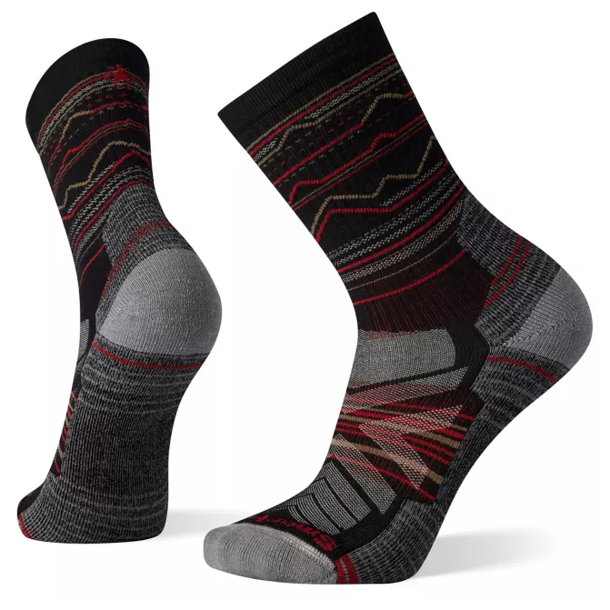 Ponožky Smartwool Hike Light Cushion Mountain Range Pattern Crew Socks Veľkosť ponožiek: 46-49 / Far...