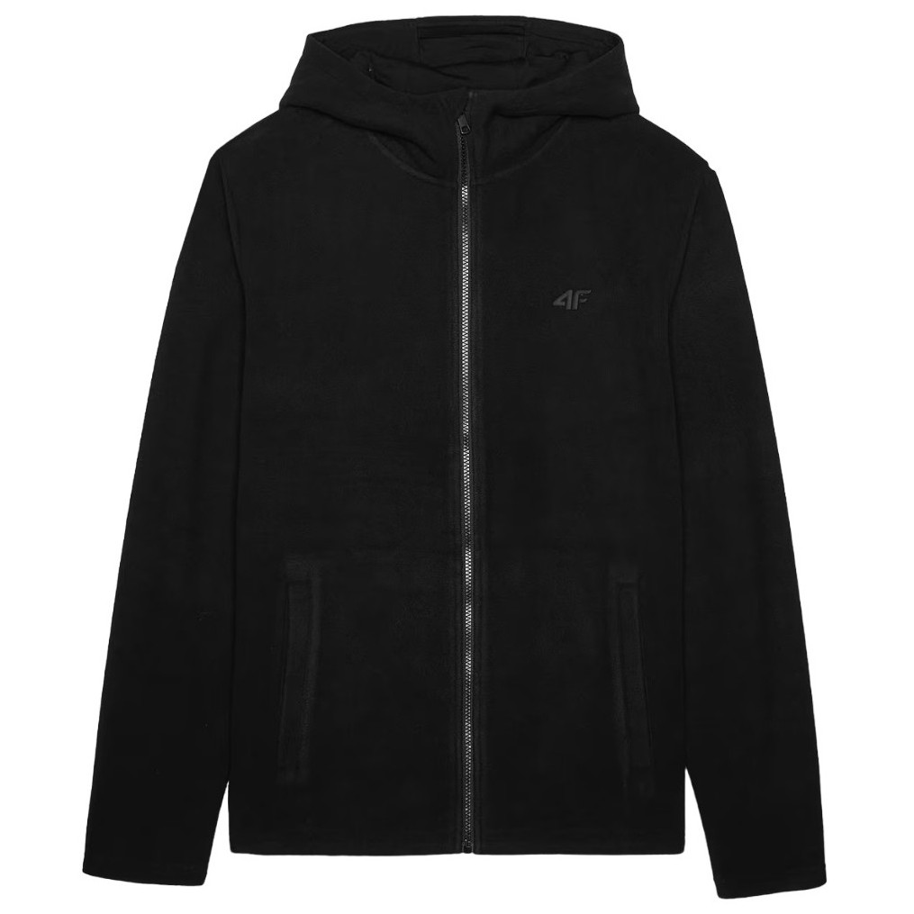 Pánska mikina 4F Fleece M290 Veľkosť: M / Farba: čierna