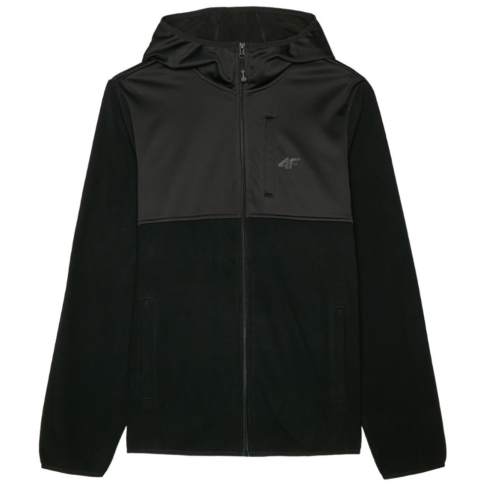 Pánska mikina 4F Fleece M269 Veľkosť: L / Farba: čierna