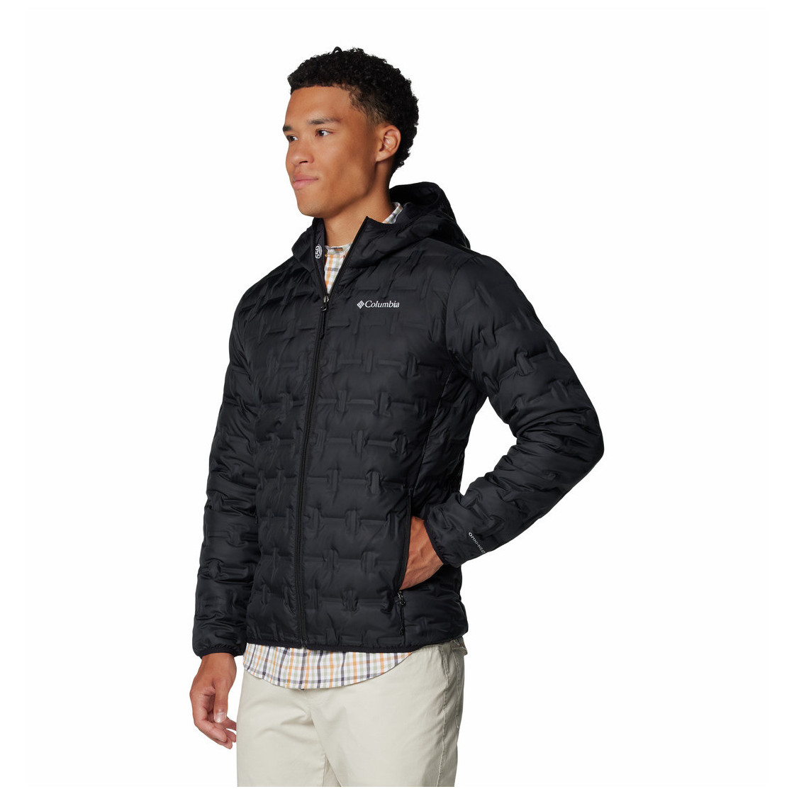 Pánska bunda Columbia Delta Ridge™ II Down Hooded Jacket Veľkosť: L / Farba: čierna