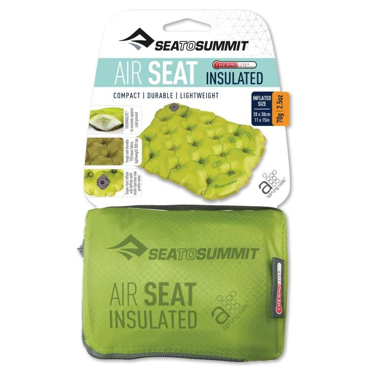 Nafukovací sedák Sea to Summit Air Seat Insulated Farba: zelená