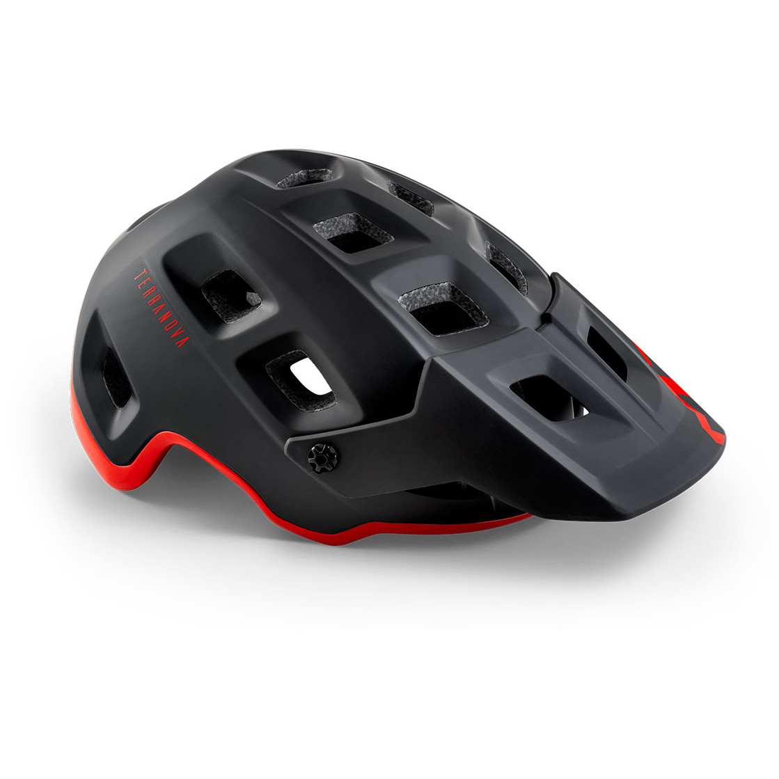 Cyklistická prilba MET Terranova Veľkosť helmy: 52-56 cm / Farba: čierna/červená