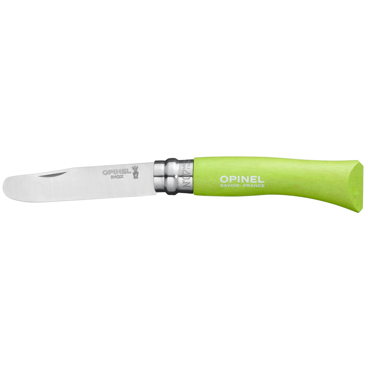 Zatvárací nôž Opinel VR No.07 My first Opinel farebný Farba: zelená