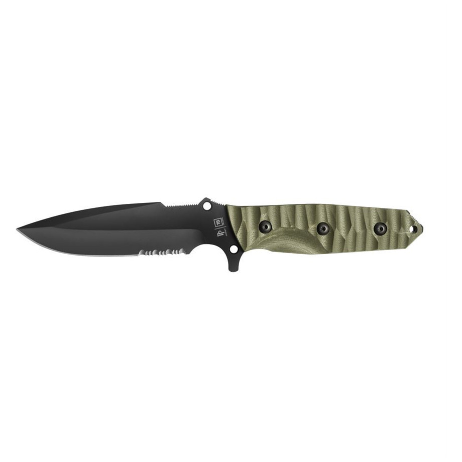 Nôž TB OUTDOOR Maraudeur Survival Knife G10 Serrated Farba: tmavozelená