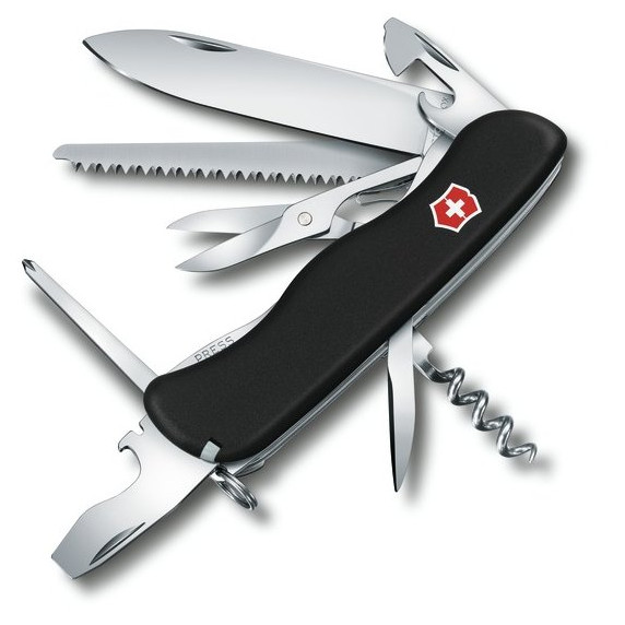 Zatvárací nôž Victorinox Outrider Farba: čierna