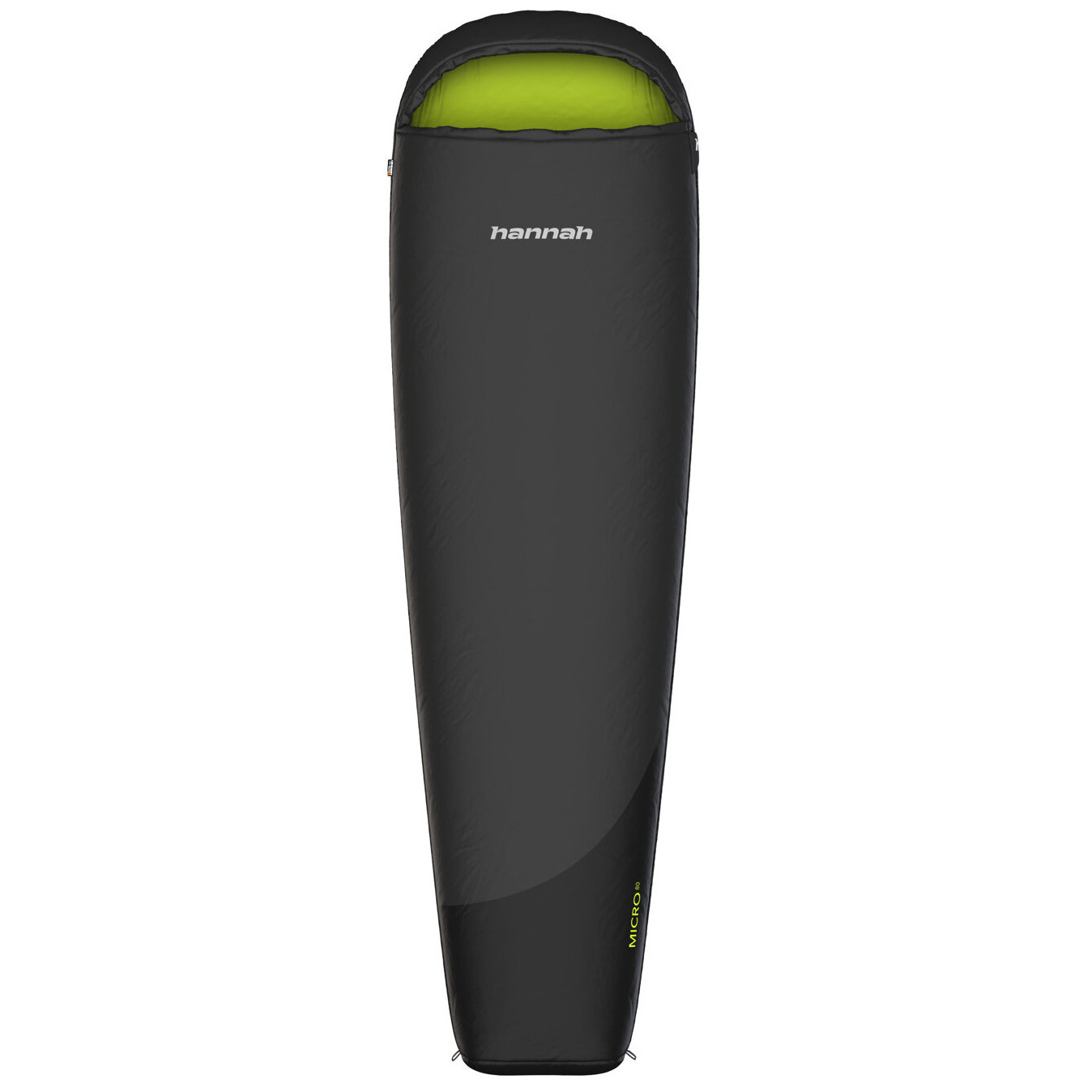 Spacák Hannah Micro 80 (2023) Zips: ľavý / Farba: sivá/čierna