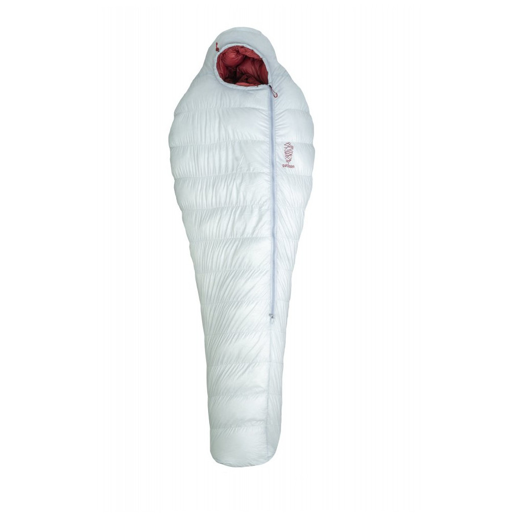 Páperový spacák Patizon G1100 M (171-185 cm) Zips: ľavý / Farba: strieborná/červená