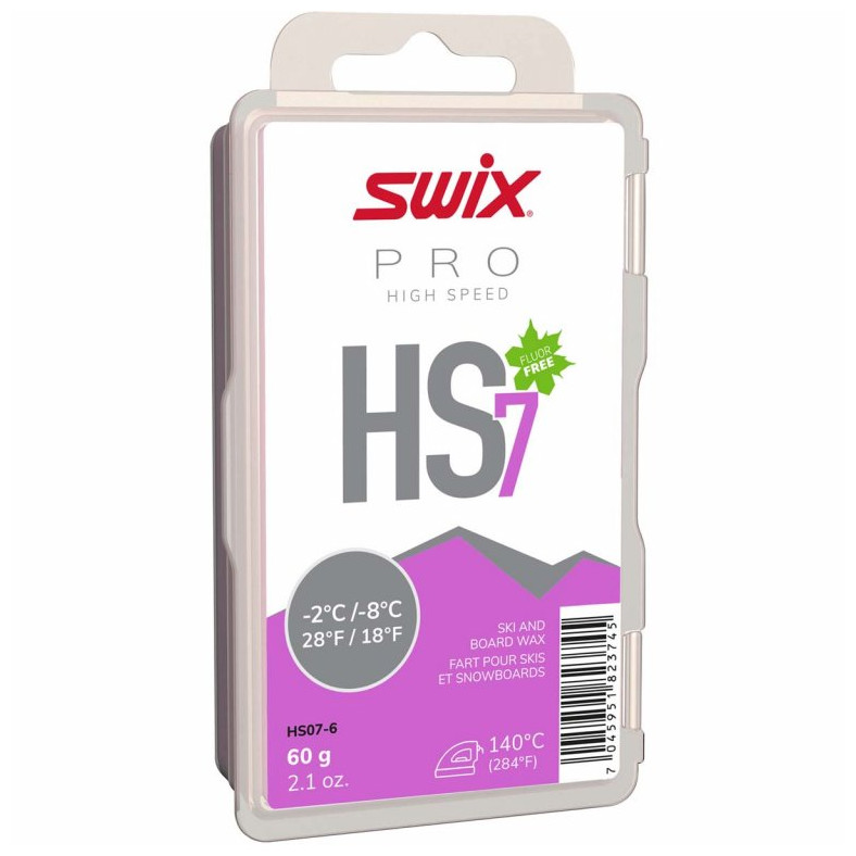 Vosk Swix HS07-6 high speed -2/-8°C 60 g Typ vosku: sklzný