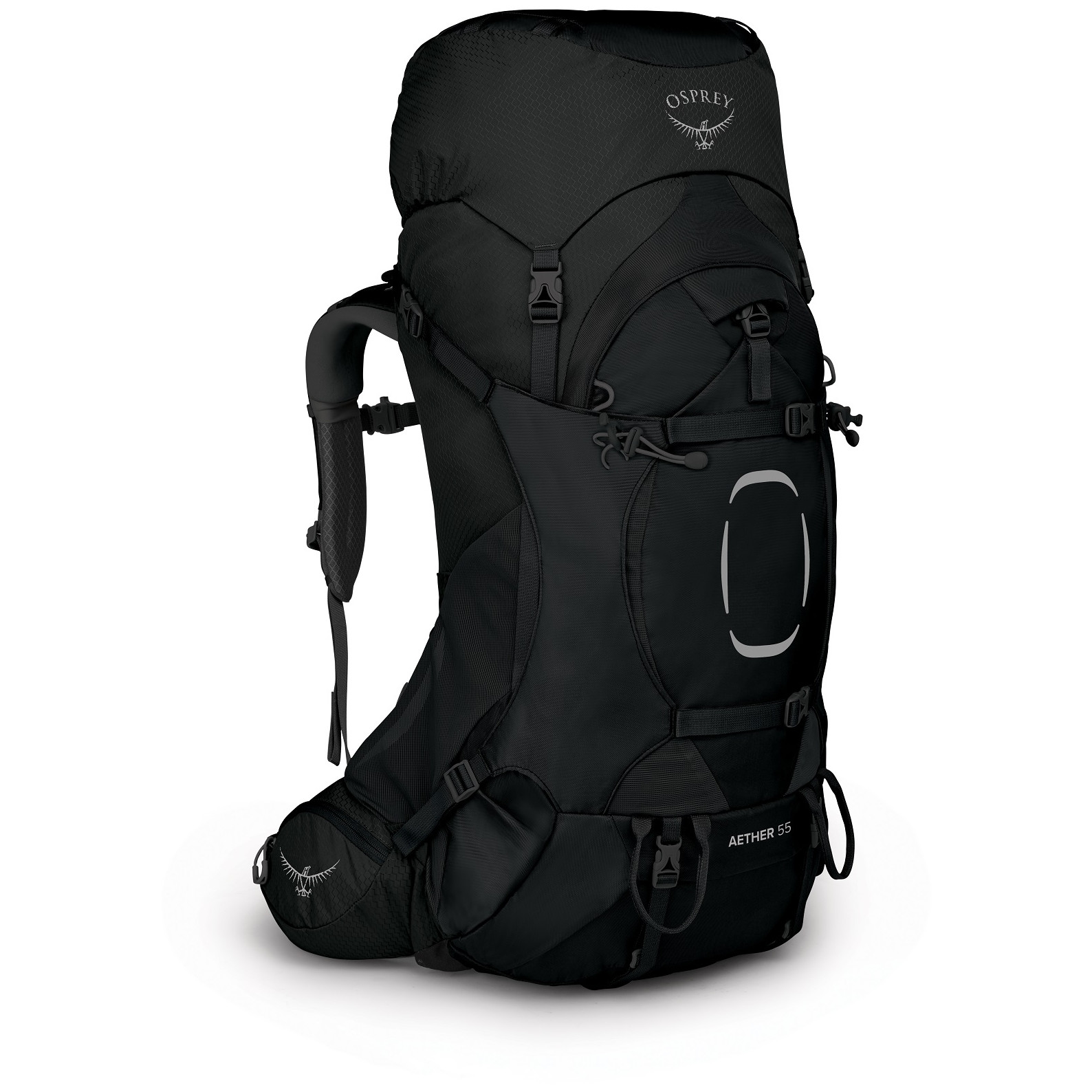Batoh Osprey Aether 55 II Veľkosť chrbtovej časti batoha: S/M / Farba: čierna