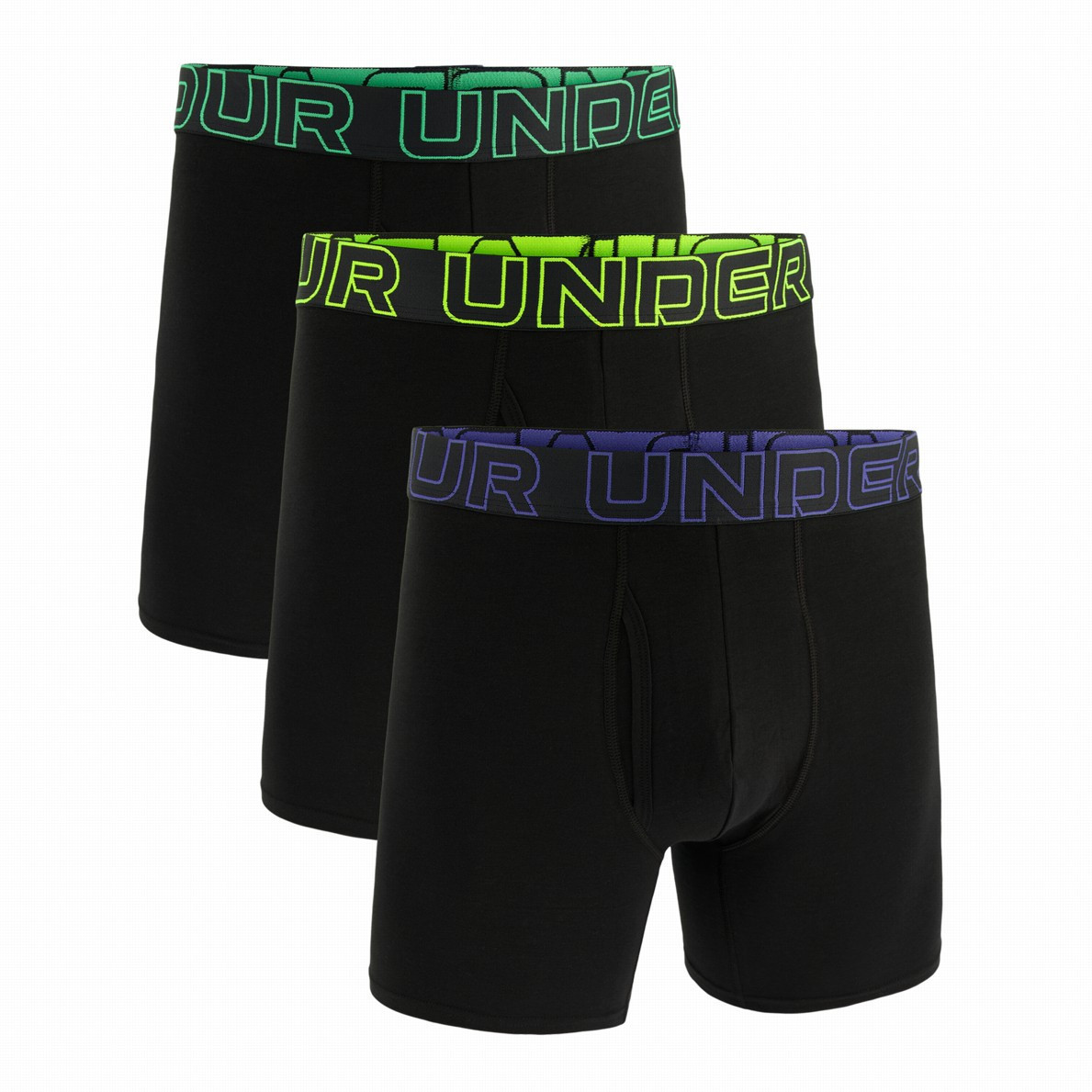 Pánske boxerky Under Armour M UA Perf Cotton 6in Veľkosť: M / Farba: čierna/modrá