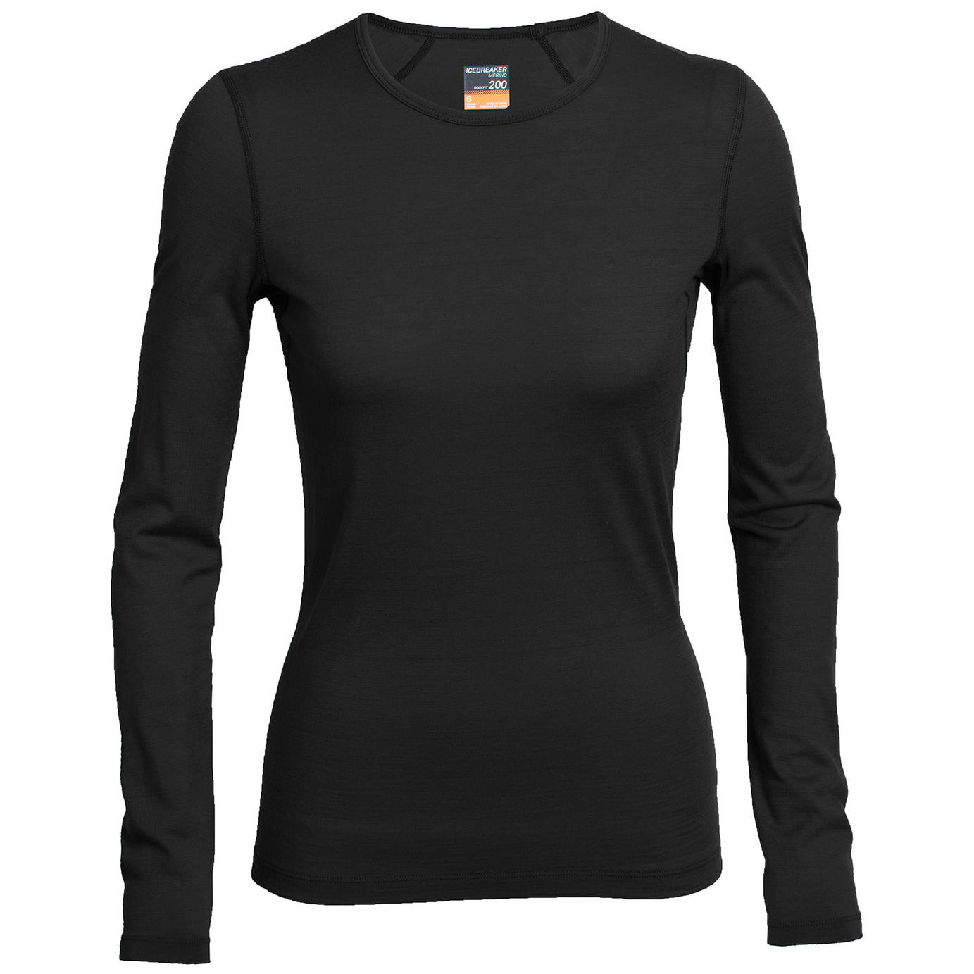 Dámske tričko Icebreaker Women's 200 Oasis Long Sleeve Veľkosť: M / Farba: čierna