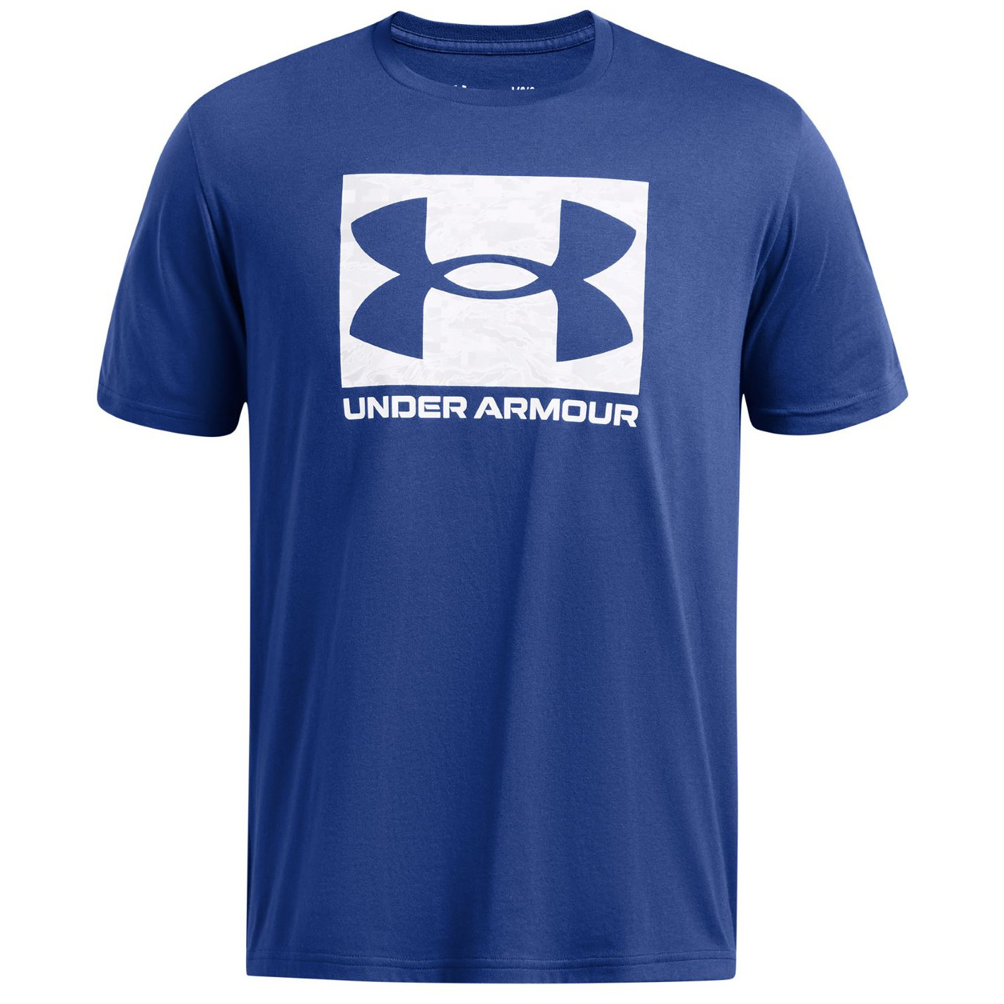 Pánske tričko Under Armour ABC Camo Boxed Logo SS Veľkosť: M / Farba: modrá