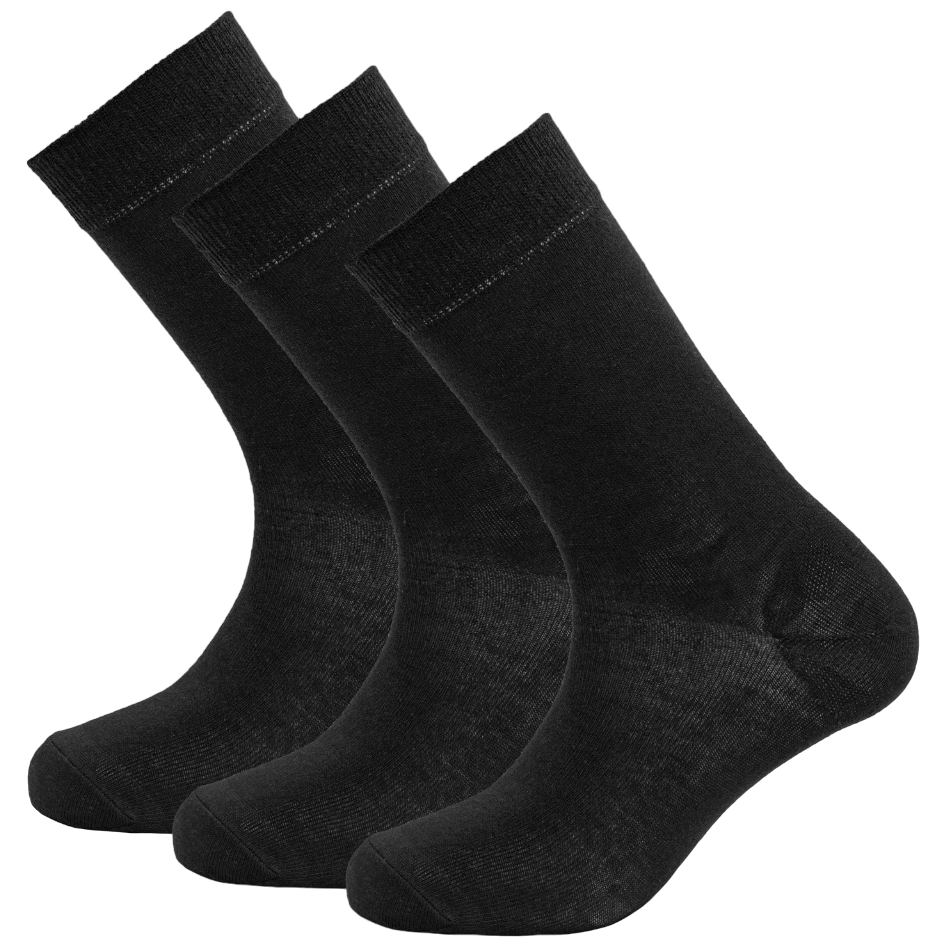 Ponožky Devold Daily Light Sock 3PK Veľkosť ponožiek: 36-40 / Farba: čierna/sivá