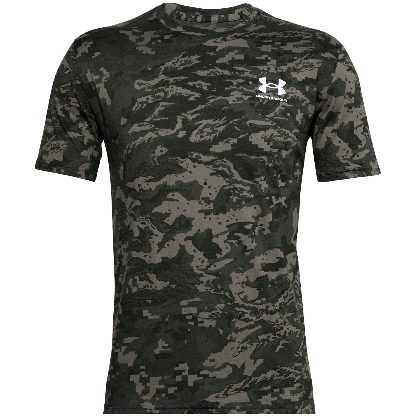 Pánske tričko Under Armour ABC Camo SS Veľkosť: M / Farba: zelená