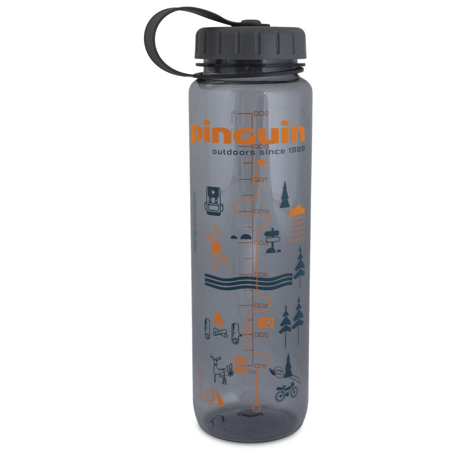 Fľaša Pinguin Tritan Slim Bottle 1 l Farba: sivá