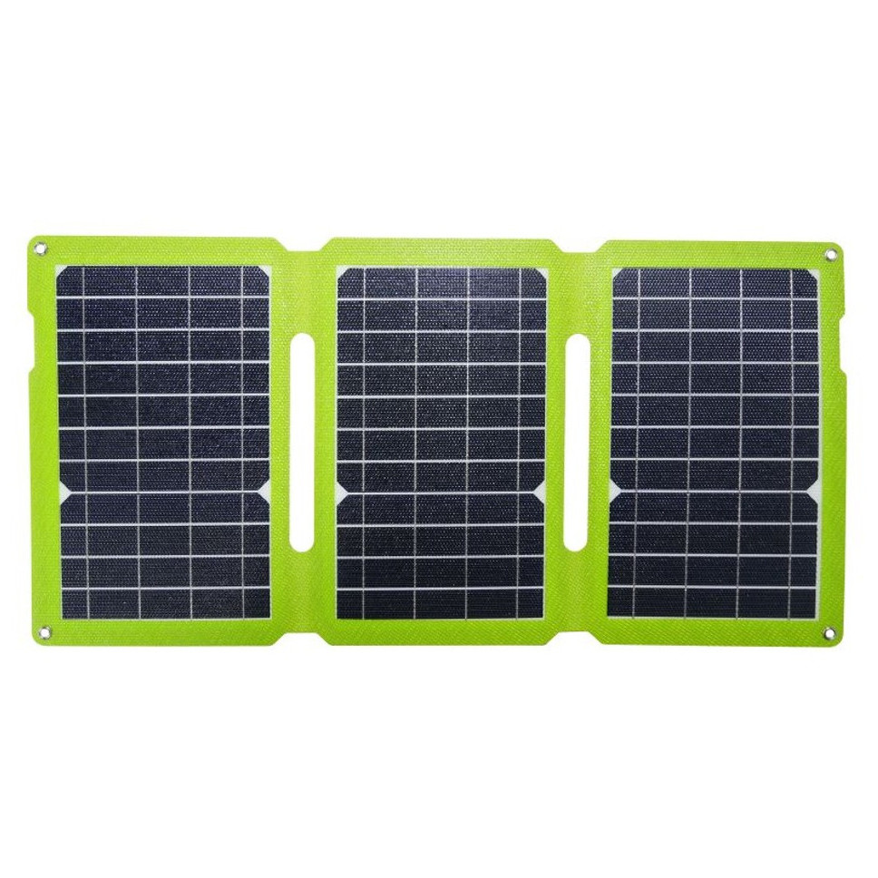 Solárny panel Swissten FOLDABLE SOLAR PANEL 21W Farba: čierna/zelená