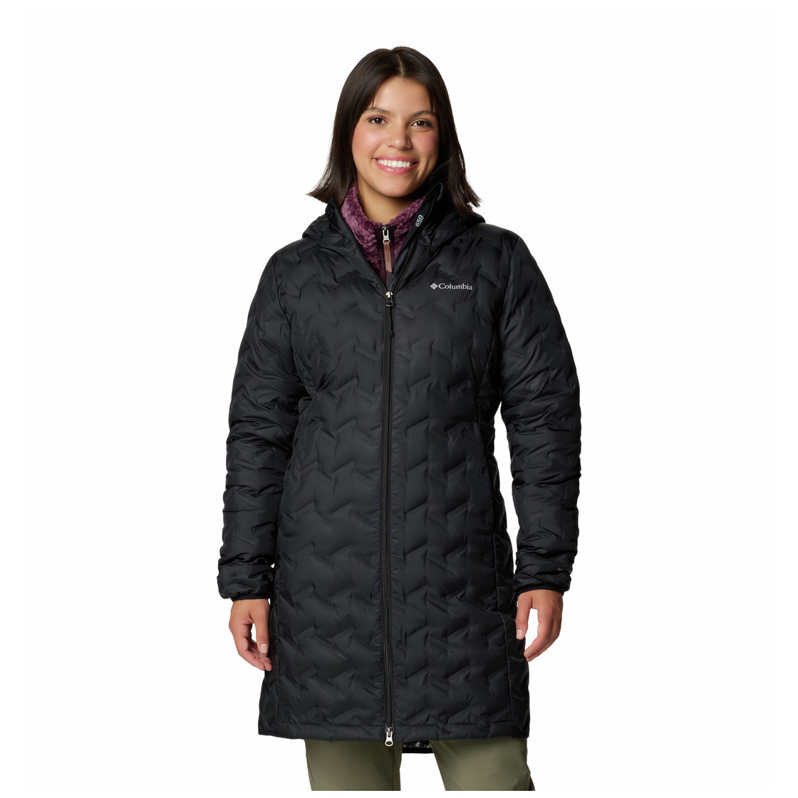 Dámsky zimný kabát Columbia Delta Ridge™ II Long Down Jacket Veľkosť: S / Farba: čierna