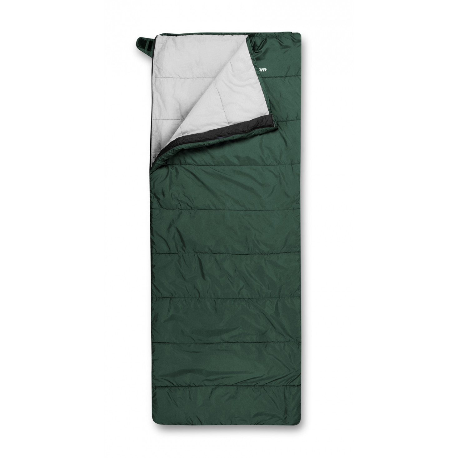 Dekový spacák Trimm Travel 185 cm Zips: pravý / Farba: zelená