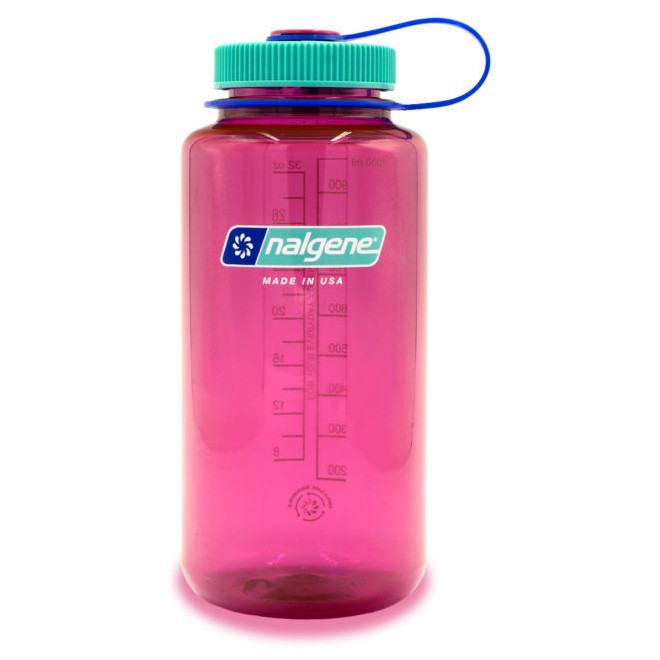 Fľaša Nalgene Wide Mouth Sustain 1l Farba: ružová/zelená