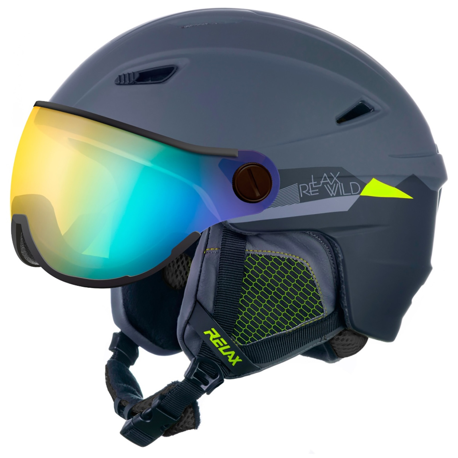 Lyžiarska prilba Relax Stealth (2020) Veľkosť helmy: 58-60 cm / Farba: sivá/čierna