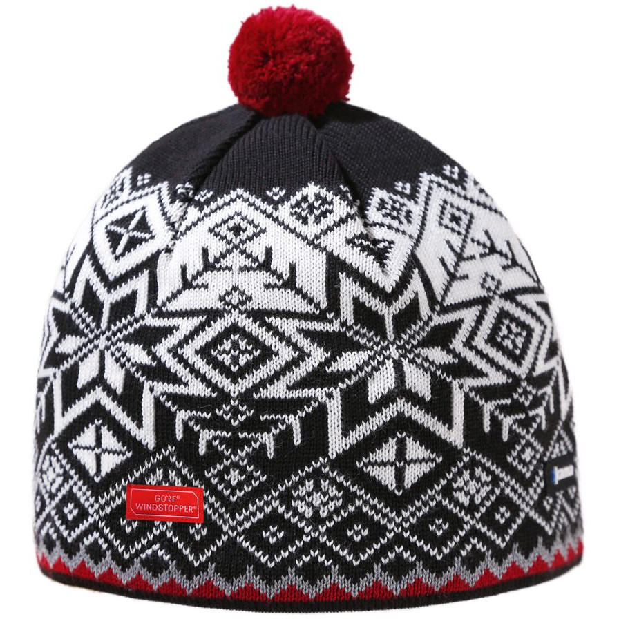 Pletená merino čiapka Kama AW41 Obvod hlavy: 50–56 cm / Farba: čierna